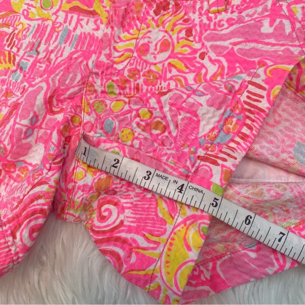 Lilly Pulitzer Callahan Jacquard Shorts Size 0 More Kinks In‎ The Keys Pink Pout - Picture 4 of 10